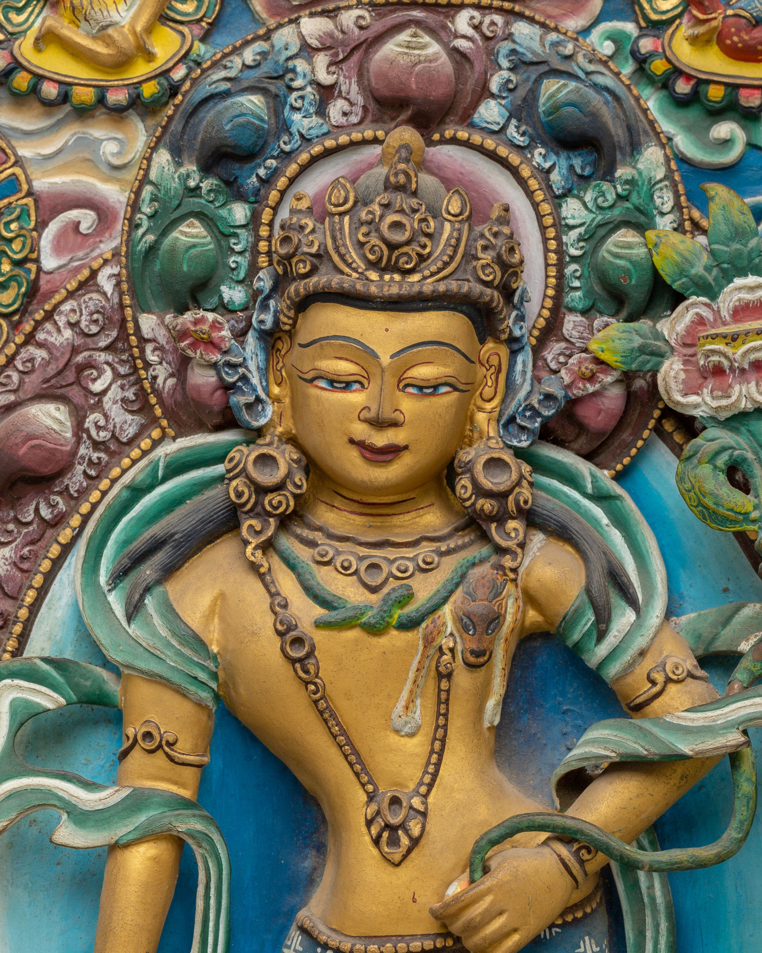Lokeshwor Wall Hanging With Other Deity | Traditional Decorative Artwork