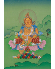 Buddhist Prosperity Deity Dzambhala Thangka