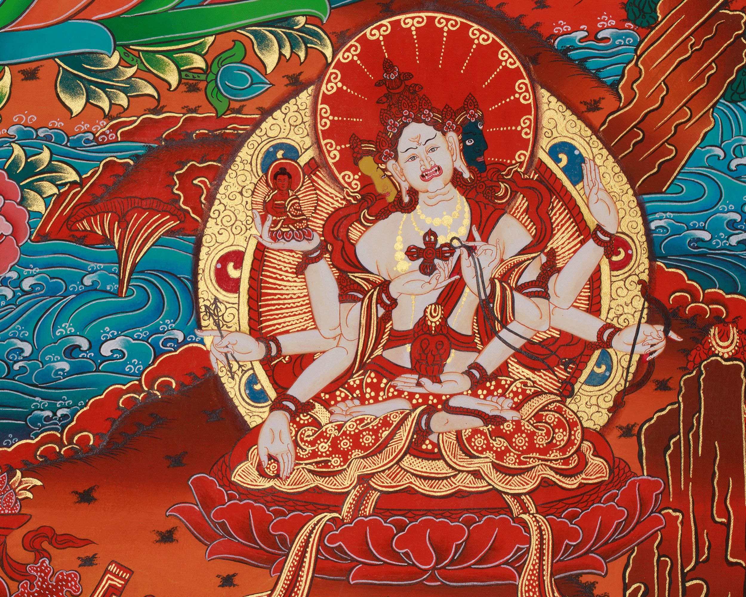 White Tara Healing Deity Thangka | Longevity, Compassion, and Peaceful Protection Art