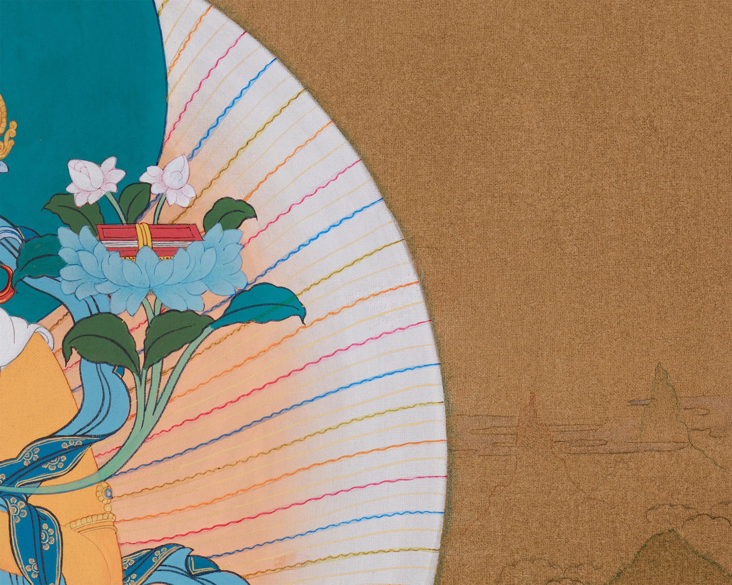 Wisdom Buddha Manjushree Thangka | Bodhisattva Art | Enlightenment and Clarity