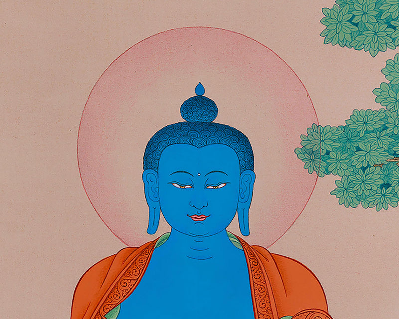 Sangay Menla Thangka - Buddha of Healing and Purification