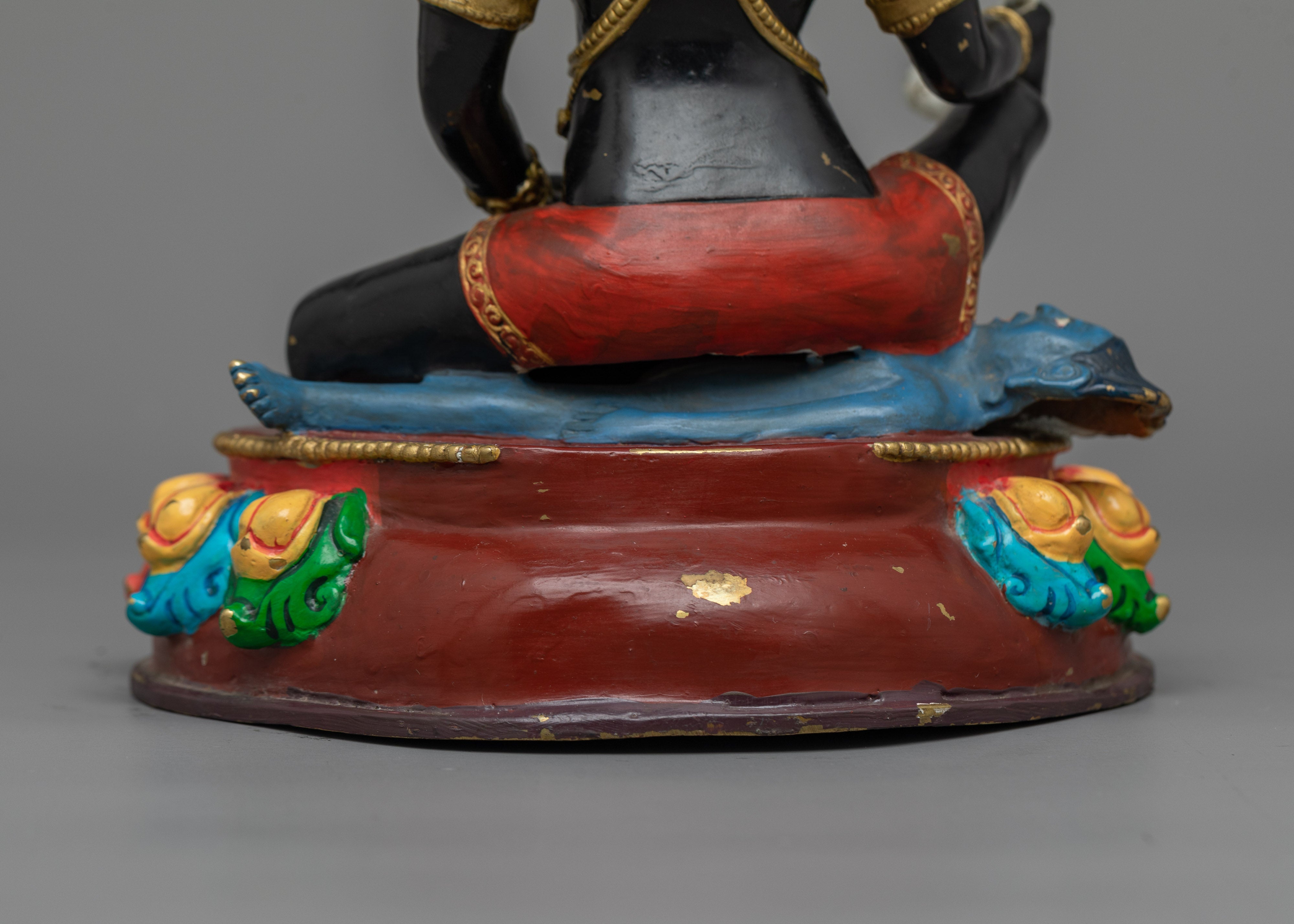 Fierce Brahmanrupa Mahakala Statue | Authentic Nepalese Craft