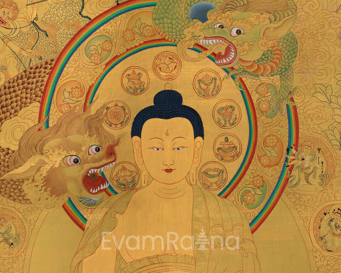 Buddha Shakyamuni Kadampa | Meditation Art| Traditional Wall Decor