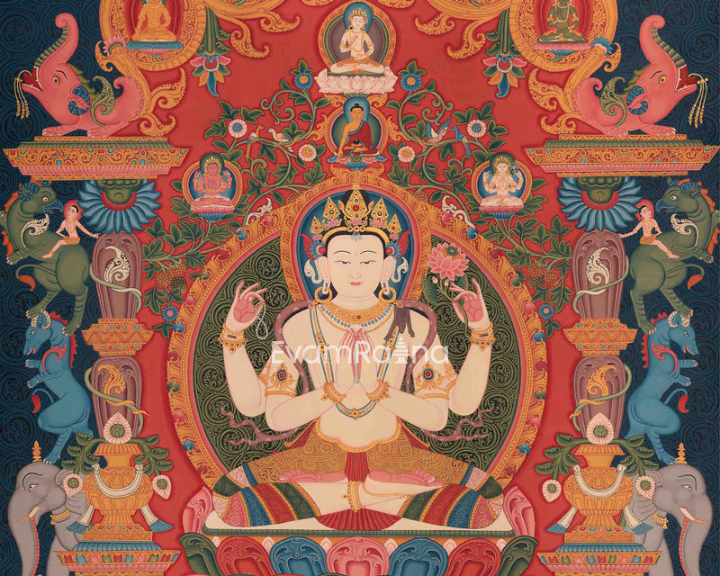 Chenresig Meditation| Thangka Art| Buddhist Art