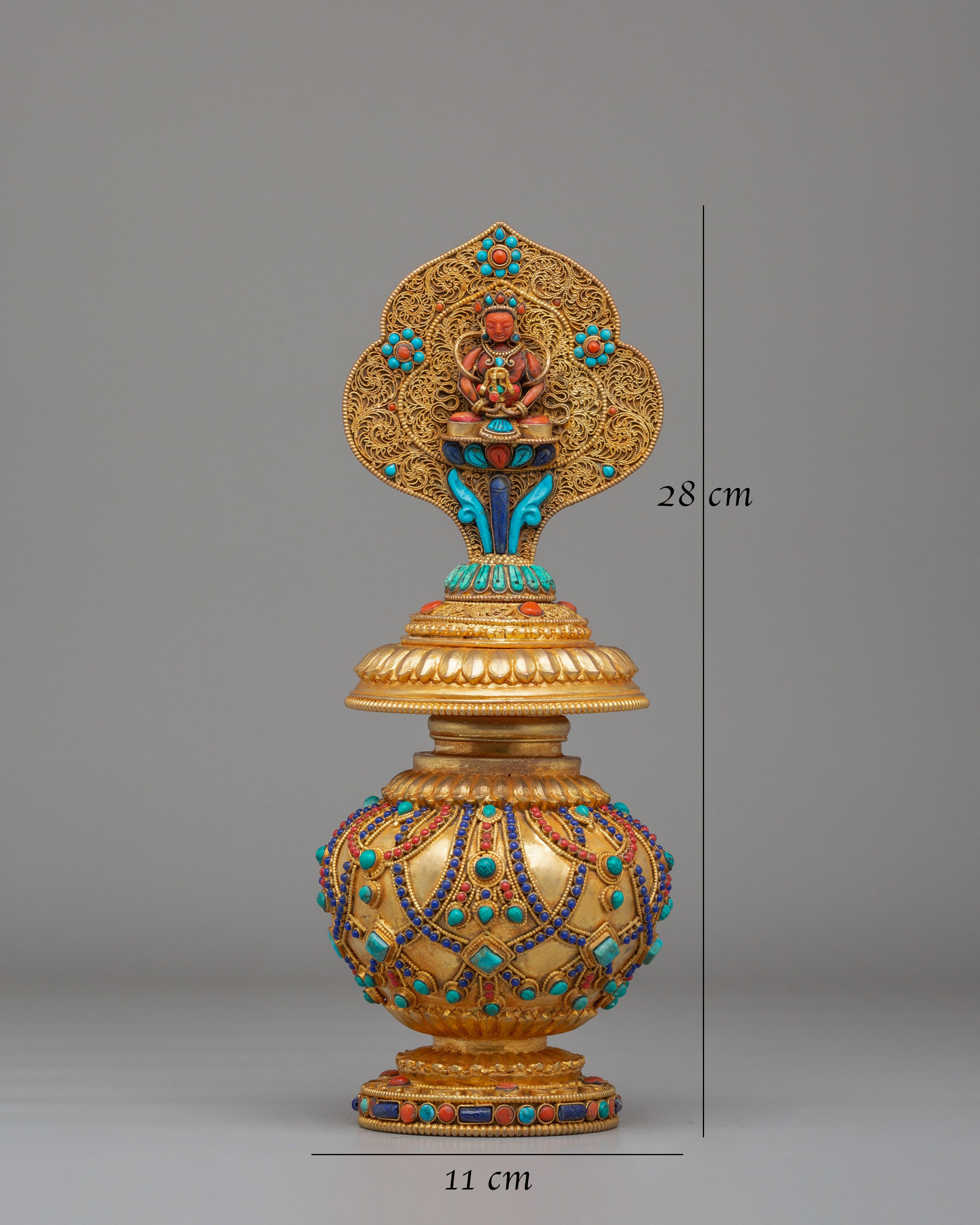 Sacred Amitayus Bhumba | Tibetan Ritual Water Pot