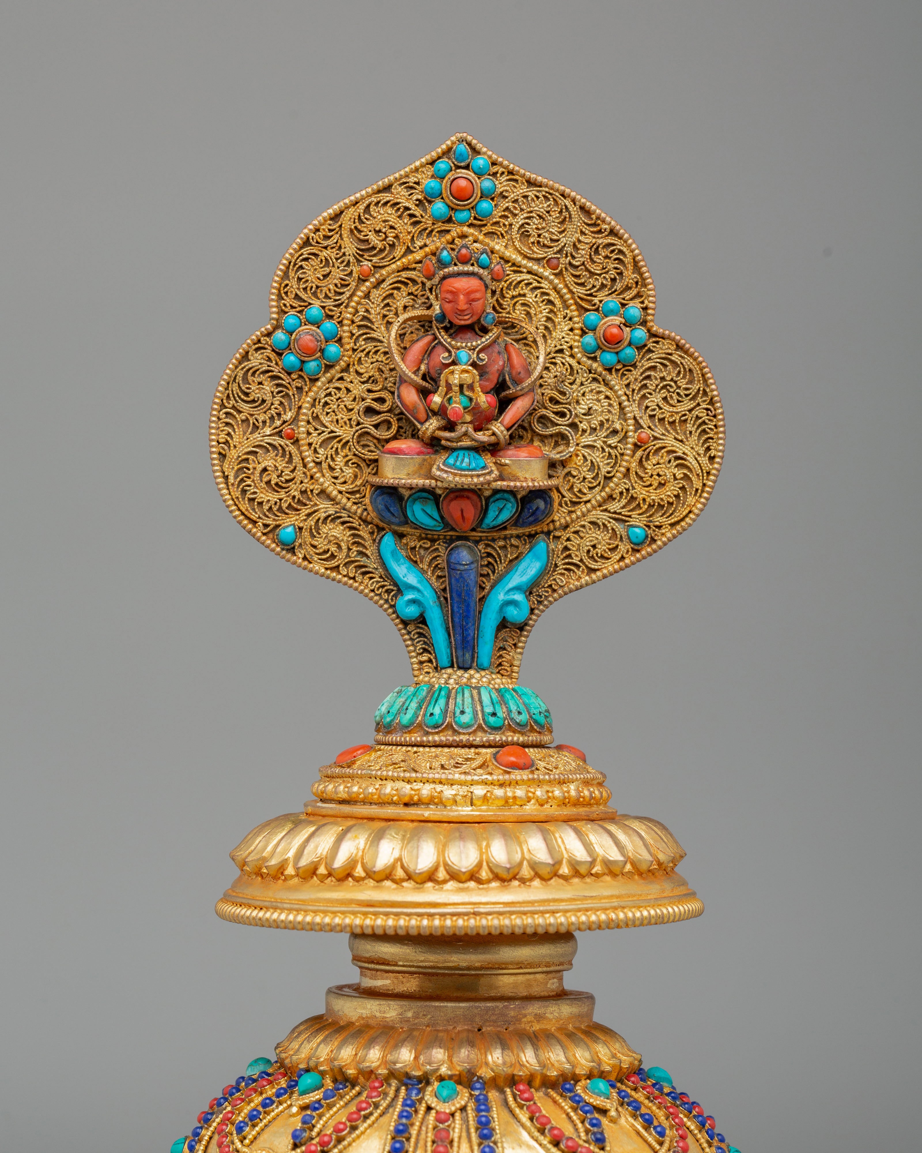 Sacred Amitayus Bhumba | Tibetan Ritual Water Pot