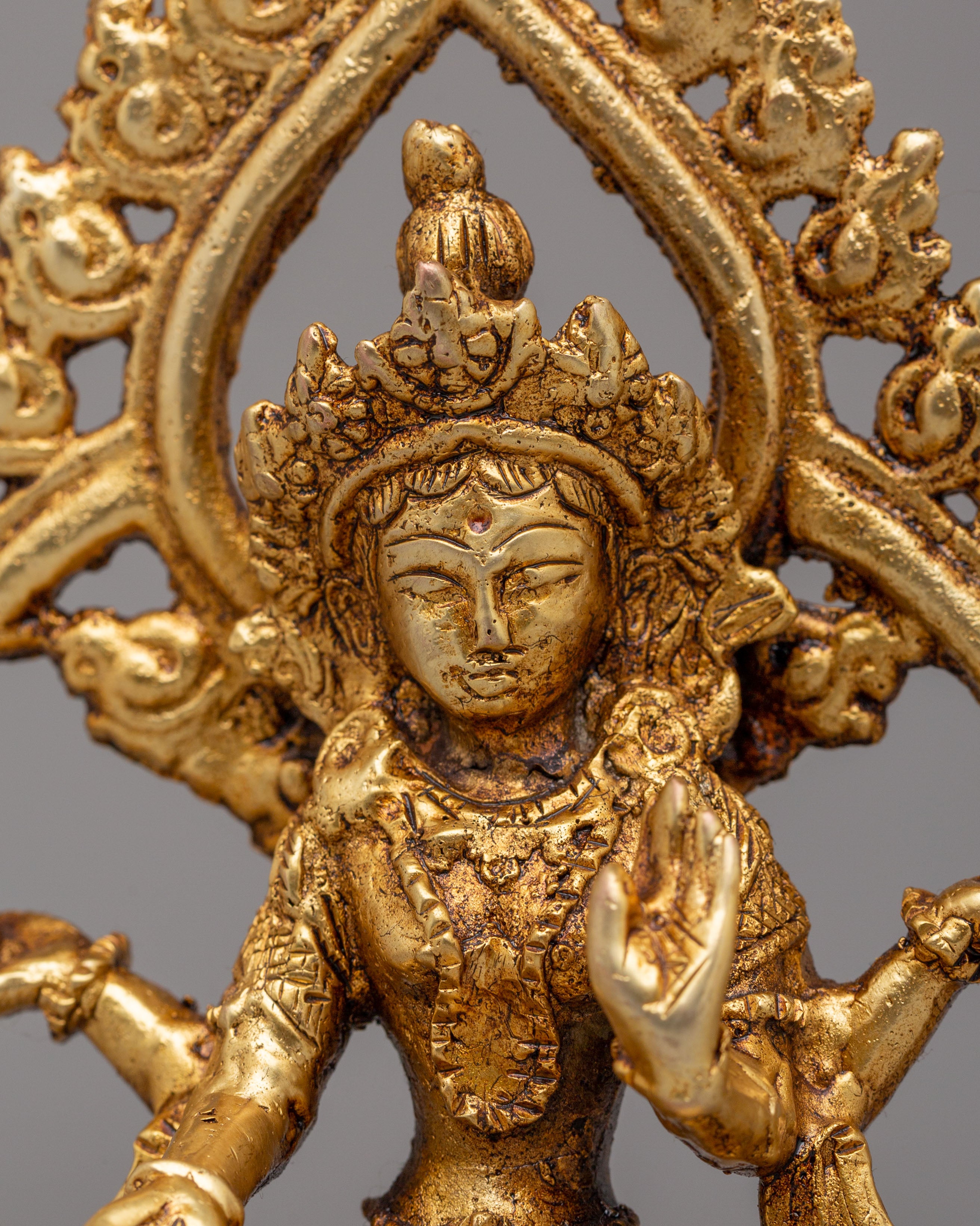 Sacred Laxmi Statue | Handcrafted Copper Statue of Goddess of Wealth and Prosperity