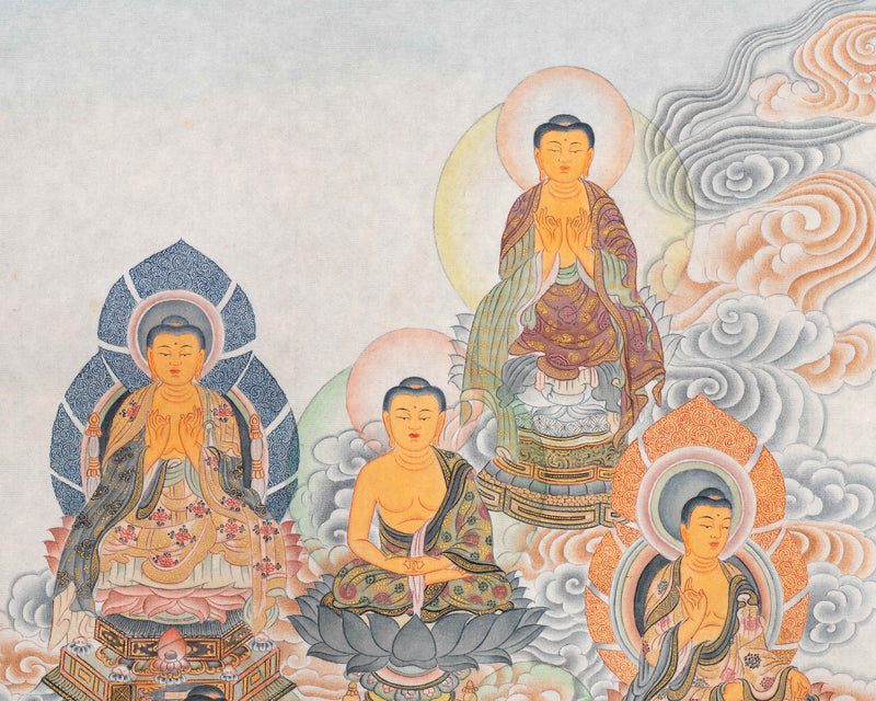 Buddha Thangka Print | Peaceful Traditional Home Decor