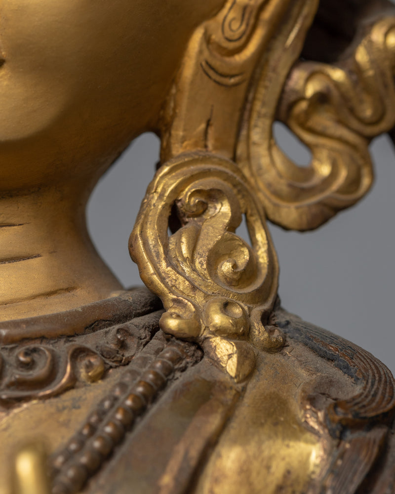 Bodhisattva Manjushri Sculpture | Himalayan Sculpture of Bodhisattva of Wisdom