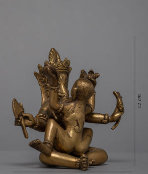 Sacred Ganesh Consort Sculpture | Seek Their Divine Guidance and Blessings
