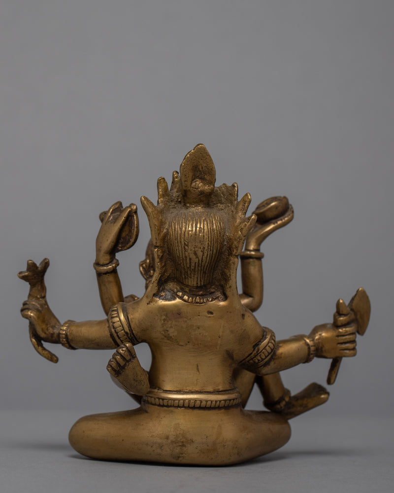 Sacred Ganesh Consort Sculpture | Seek Their Divine Guidance and Blessings