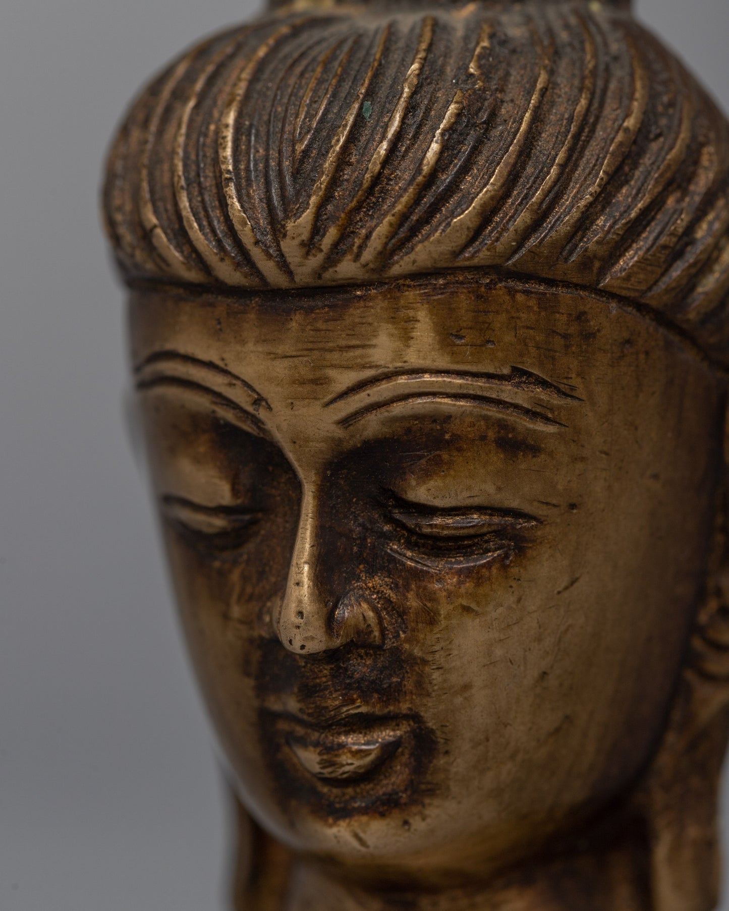 Copper Buddha Head Decor | Embrace the Divine Essence of Buddha