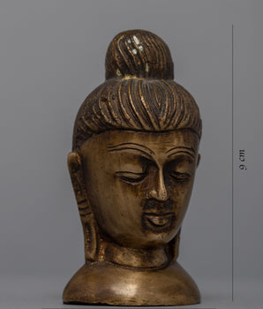 Copper Buddha Head Decor | Embrace the Divine Essence of Buddha