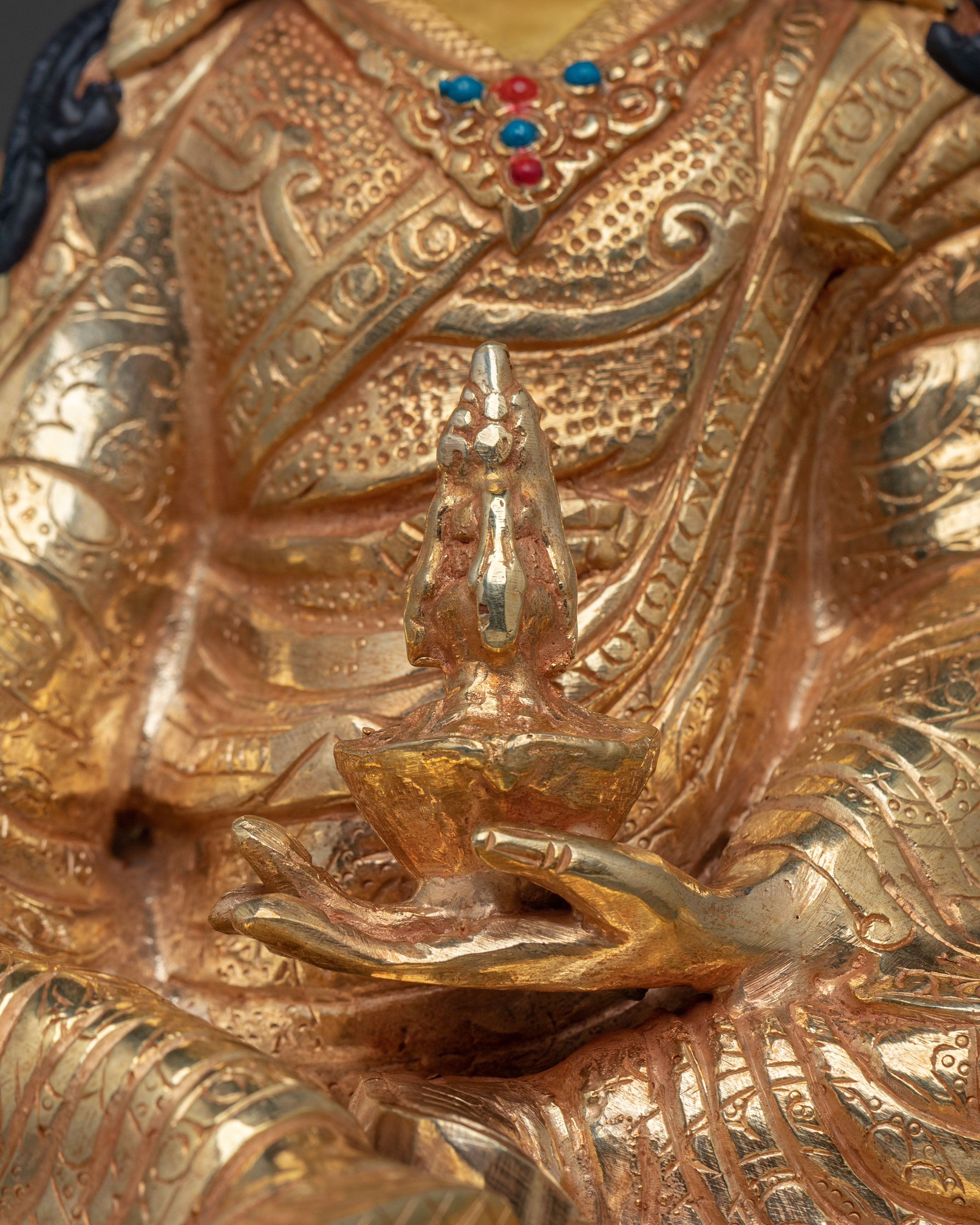Handcrafted Spiritual Guru Rinpoche Statue | Sacred Home Decor