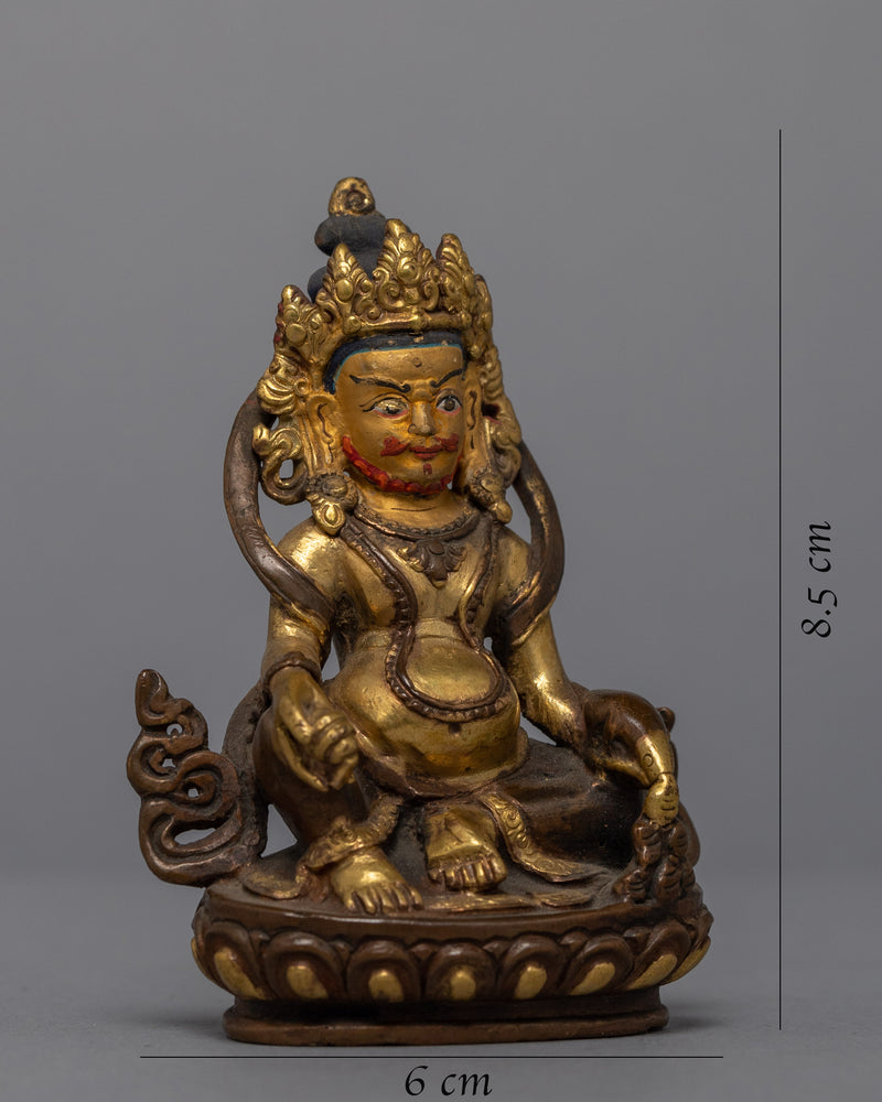 24k Gold Gilded Dzambhala Statue | Radiate Prosperity and Positive Energies