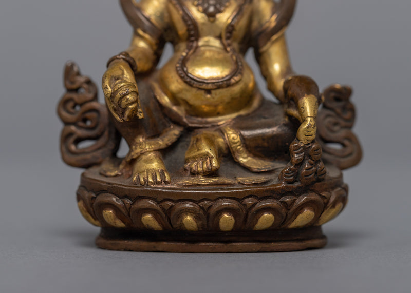 24k Gold Gilded Dzambhala Statue | Radiate Prosperity and Positive Energies