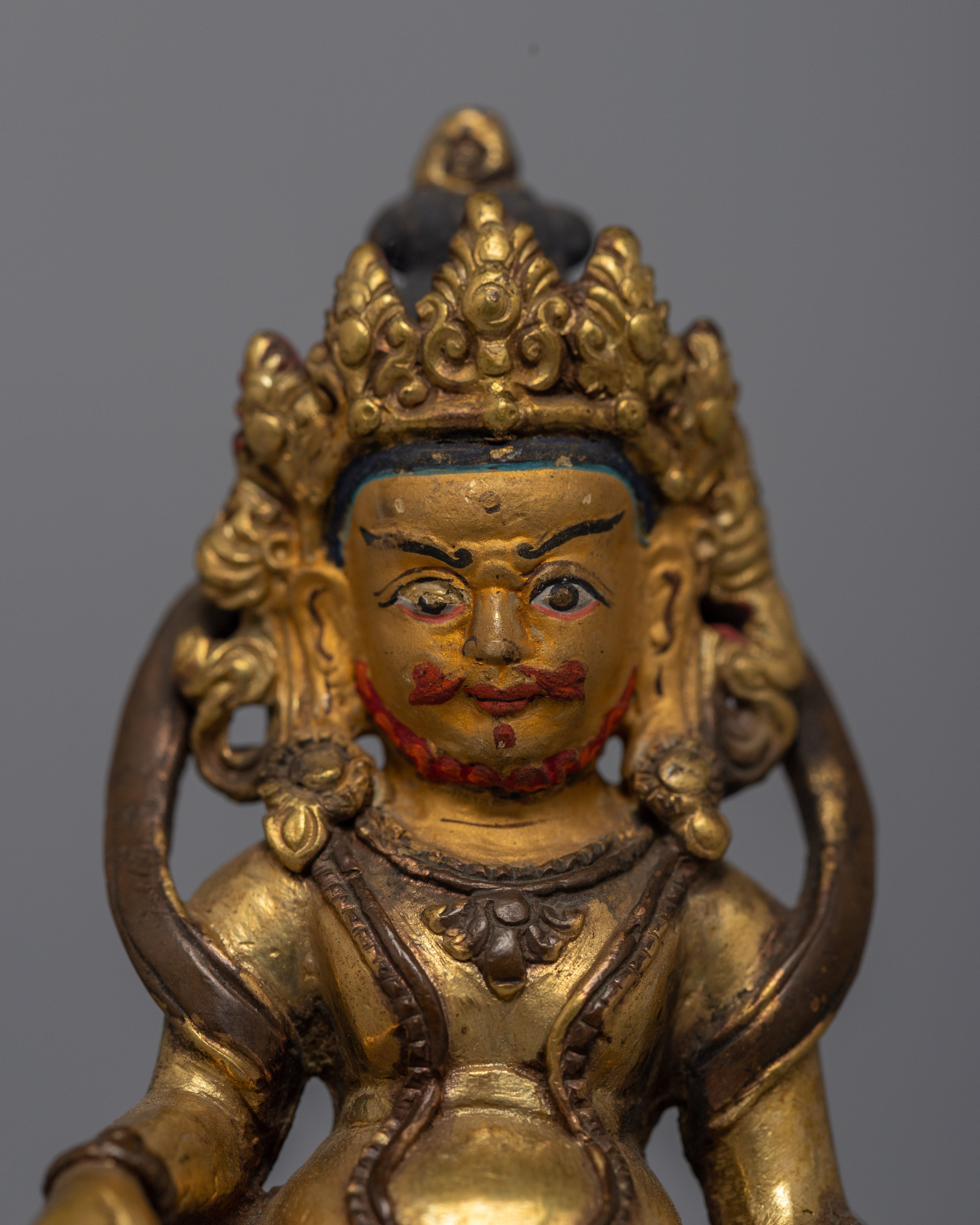 24k Gold Gilded Dzambhala Statue | Radiate Prosperity and Positive Energies