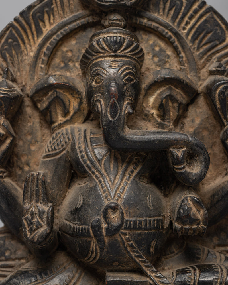 Vintage Ganesh Statue | Honoring the Divine Guardian of Beginning