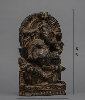 Vintage Ganesh Statue | Honoring the Divine Guardian of Beginning