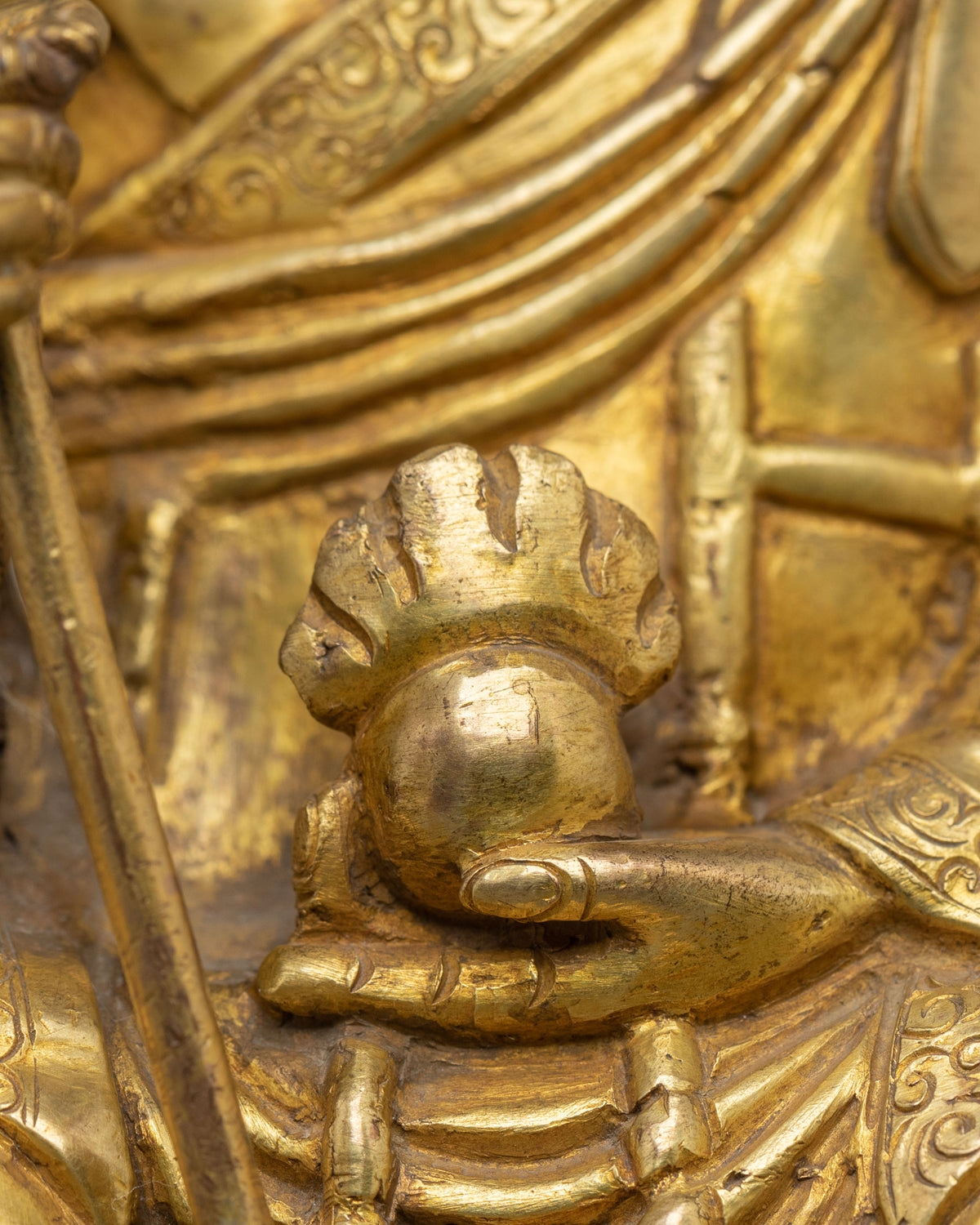 Tibetan Kshitigarbha Deity Sculpture | Spiritual Home Decor