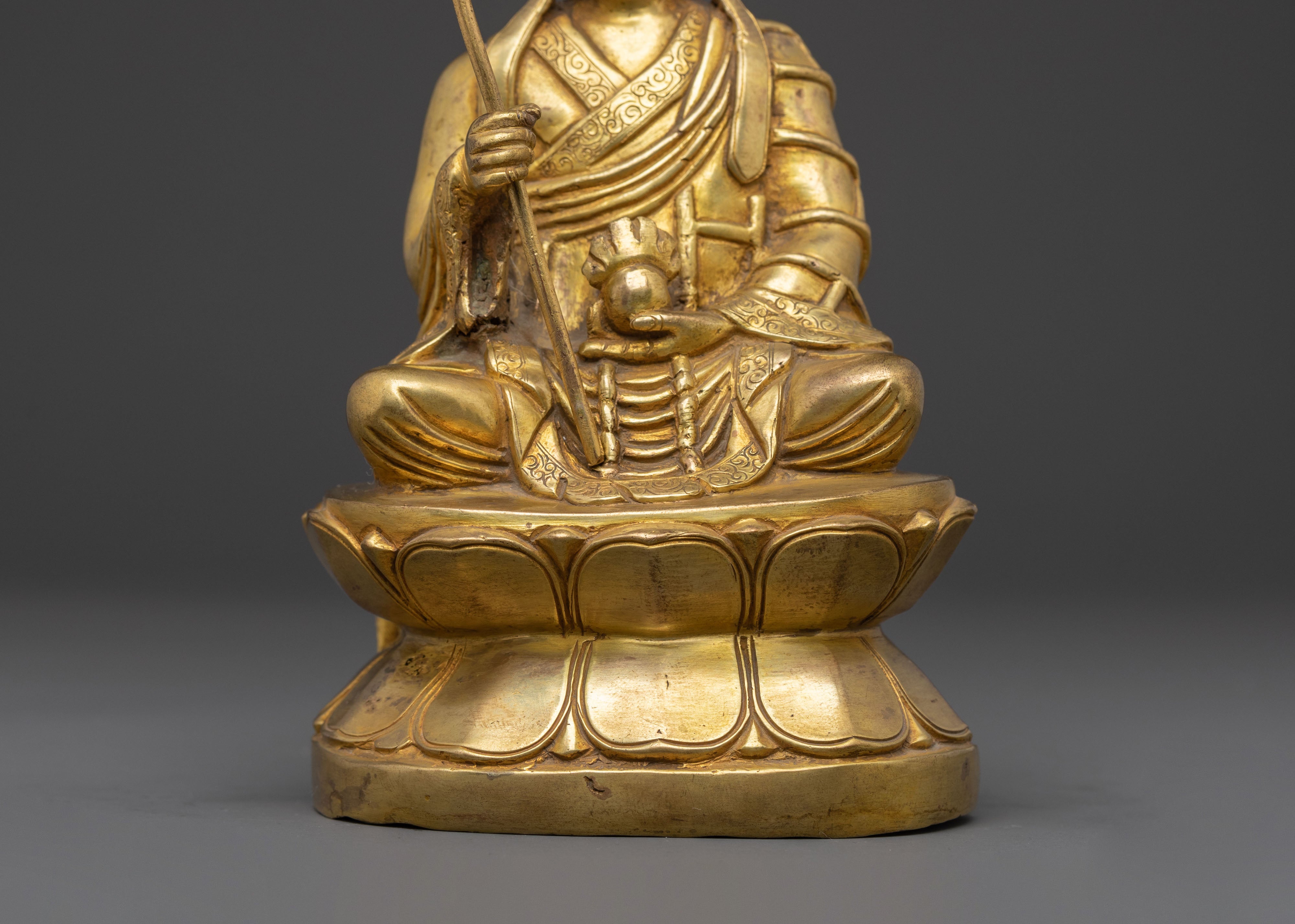 Tibetan Kshitigarbha Deity Sculpture | Spiritual Home Decor