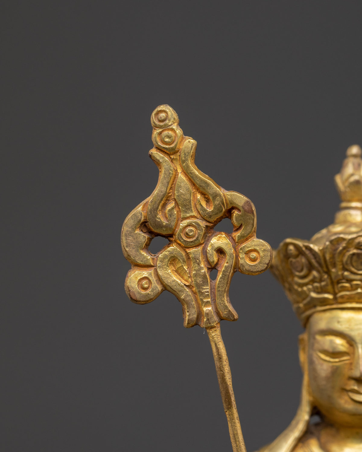 Tibetan Kshitigarbha Deity Sculpture | Spiritual Home Decor