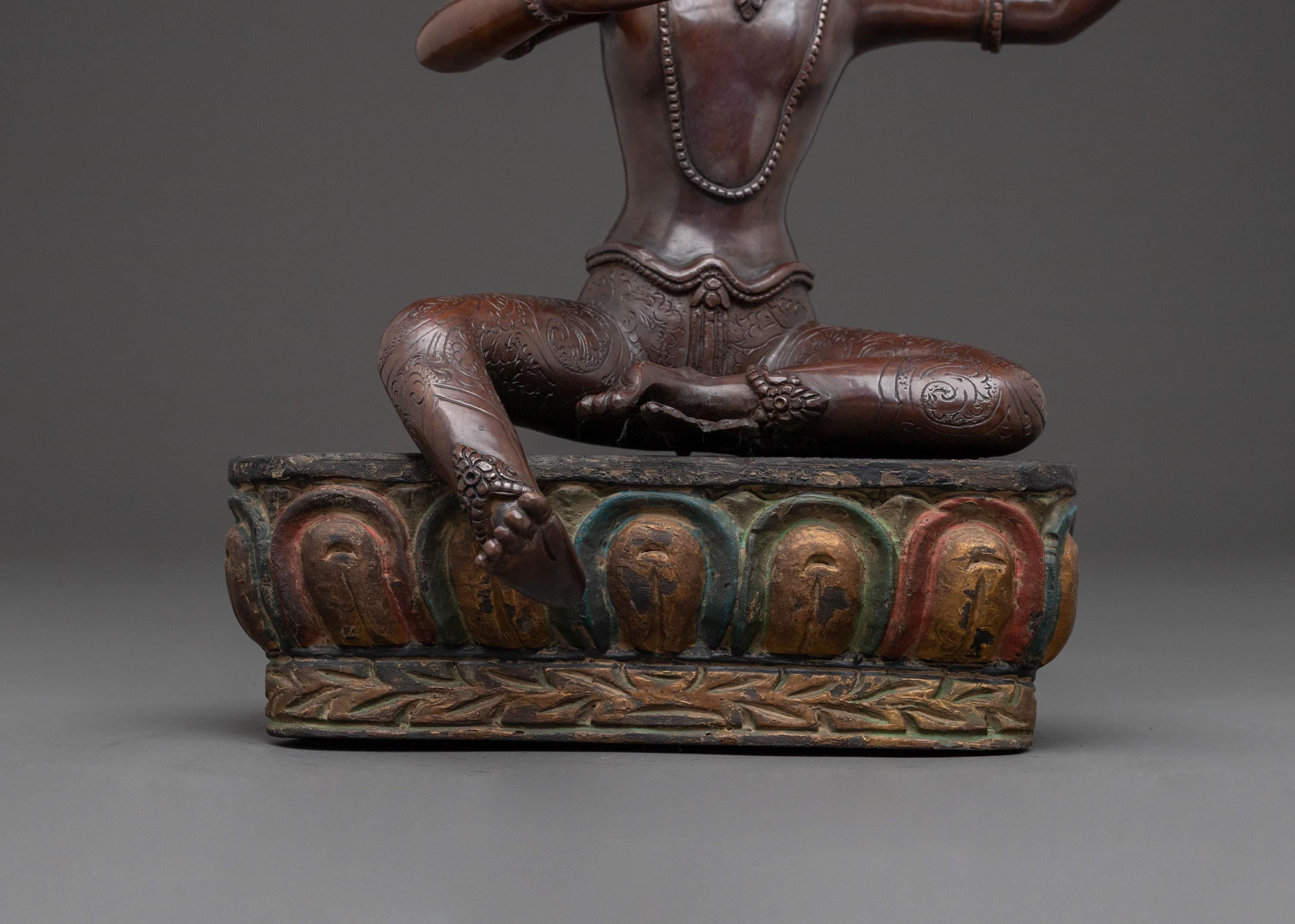 Handcrafted Saraha Statue | Spiritual Home Decor