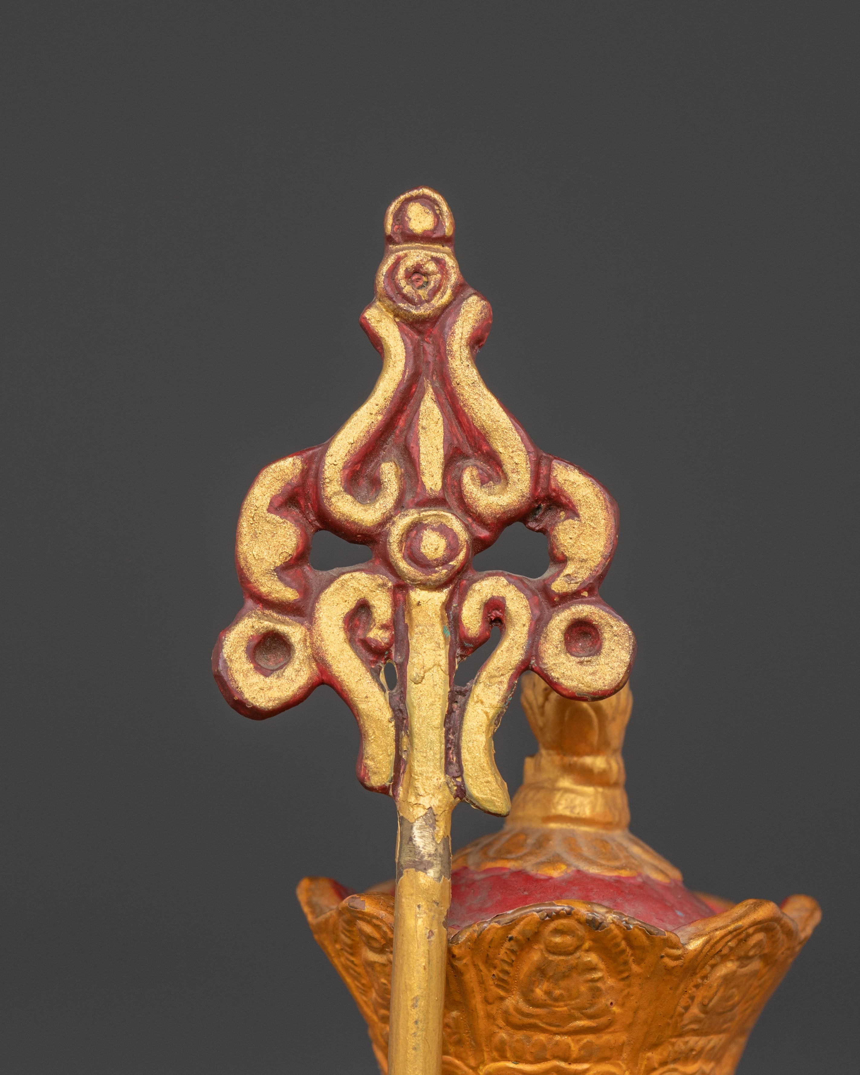 Handmade Kshitigarbha Sacred Sculpture | Bodhisattva Artwork