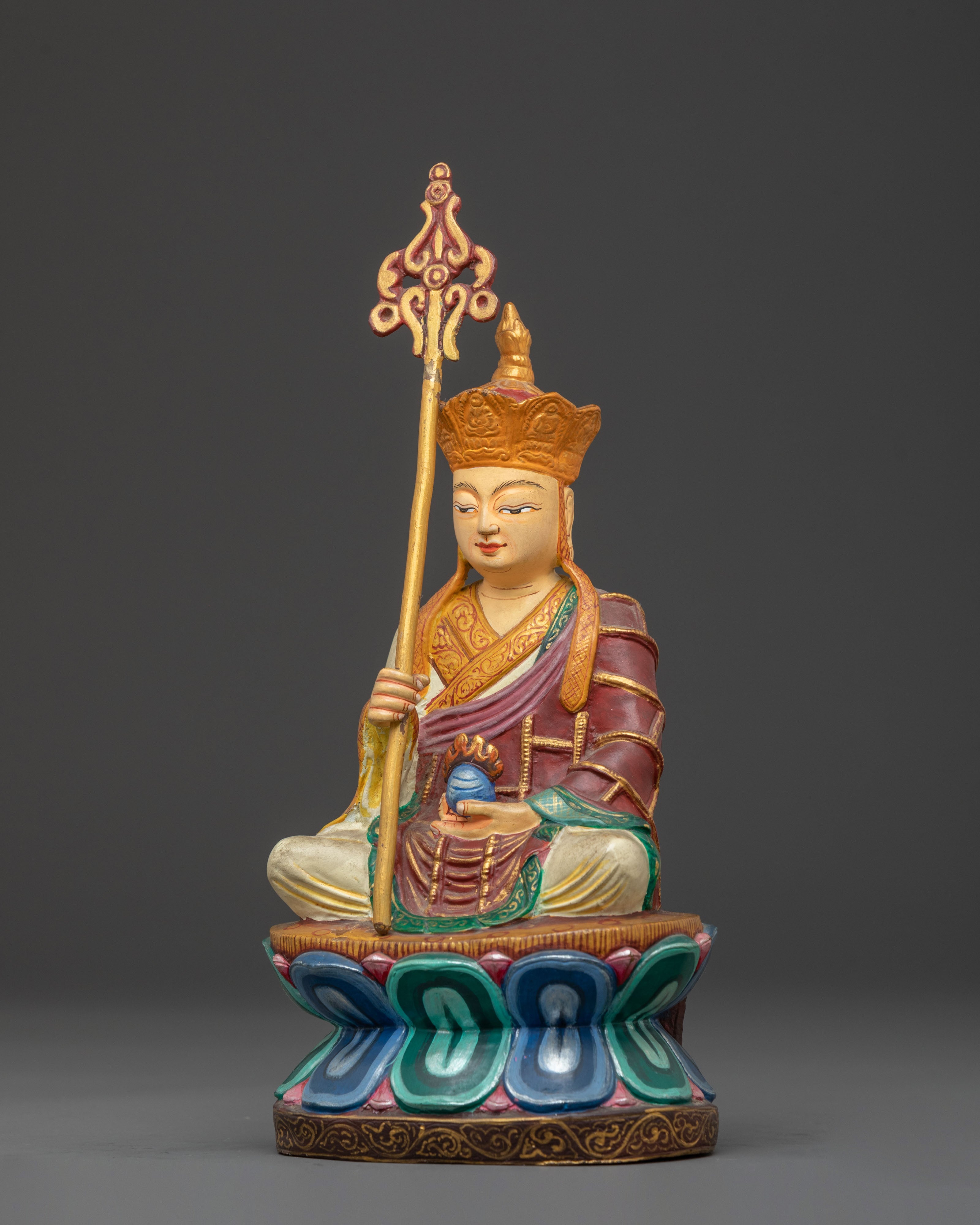 Handmade Kshitigarbha Sacred Sculpture | Bodhisattva Artwork