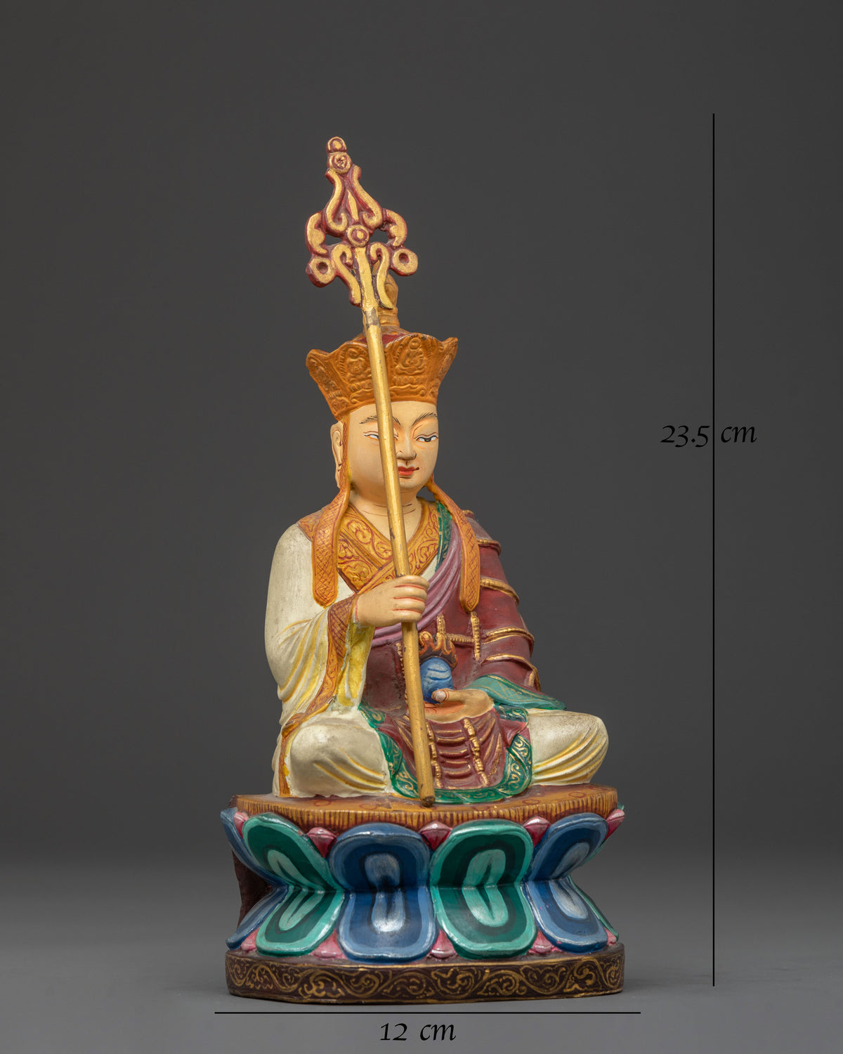 Handmade Kshitigarbha Sacred Sculpture | Bodhisattva Artwork