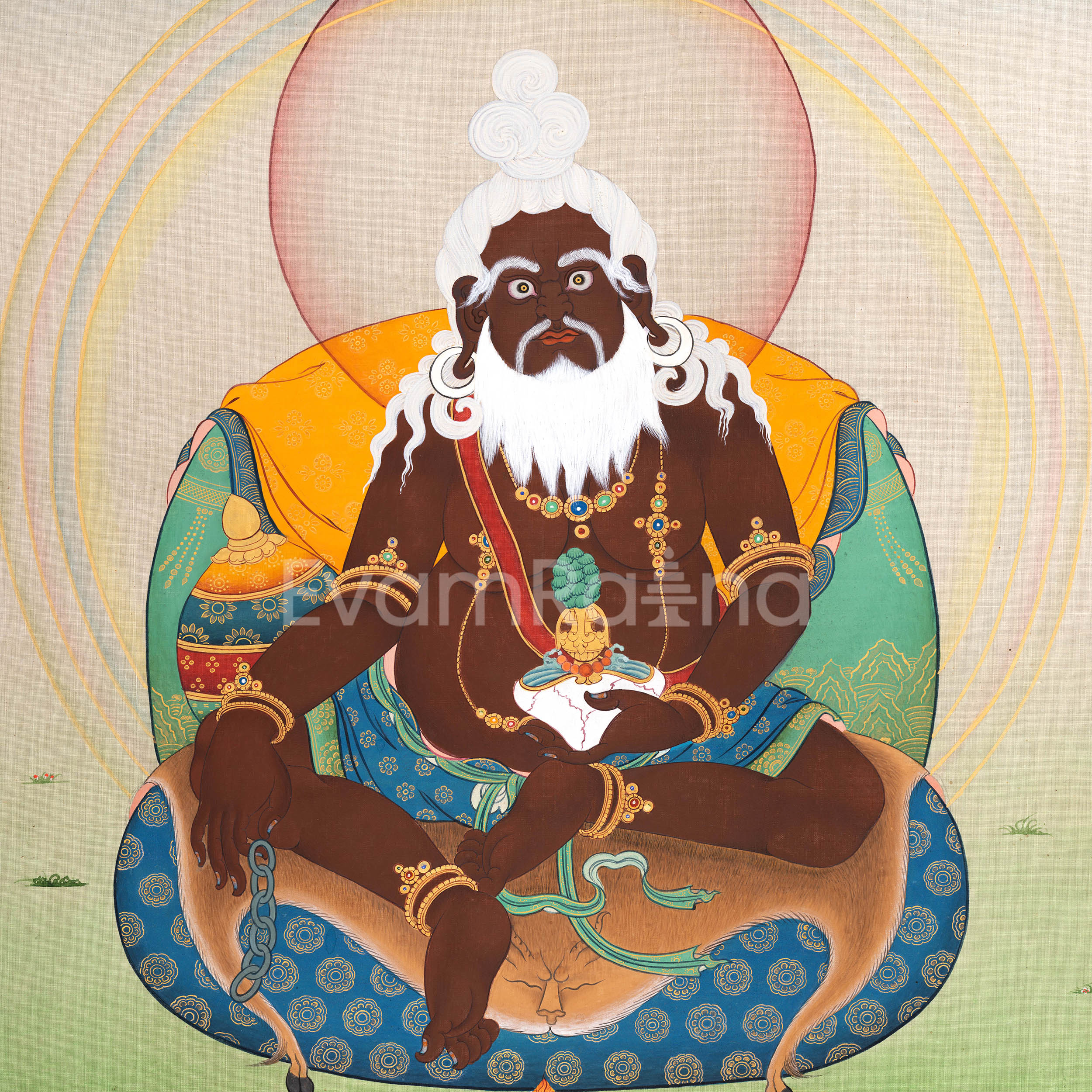 Thang Tong Gyalpo Thangka Print | Traditional Buddhist Wall Decor