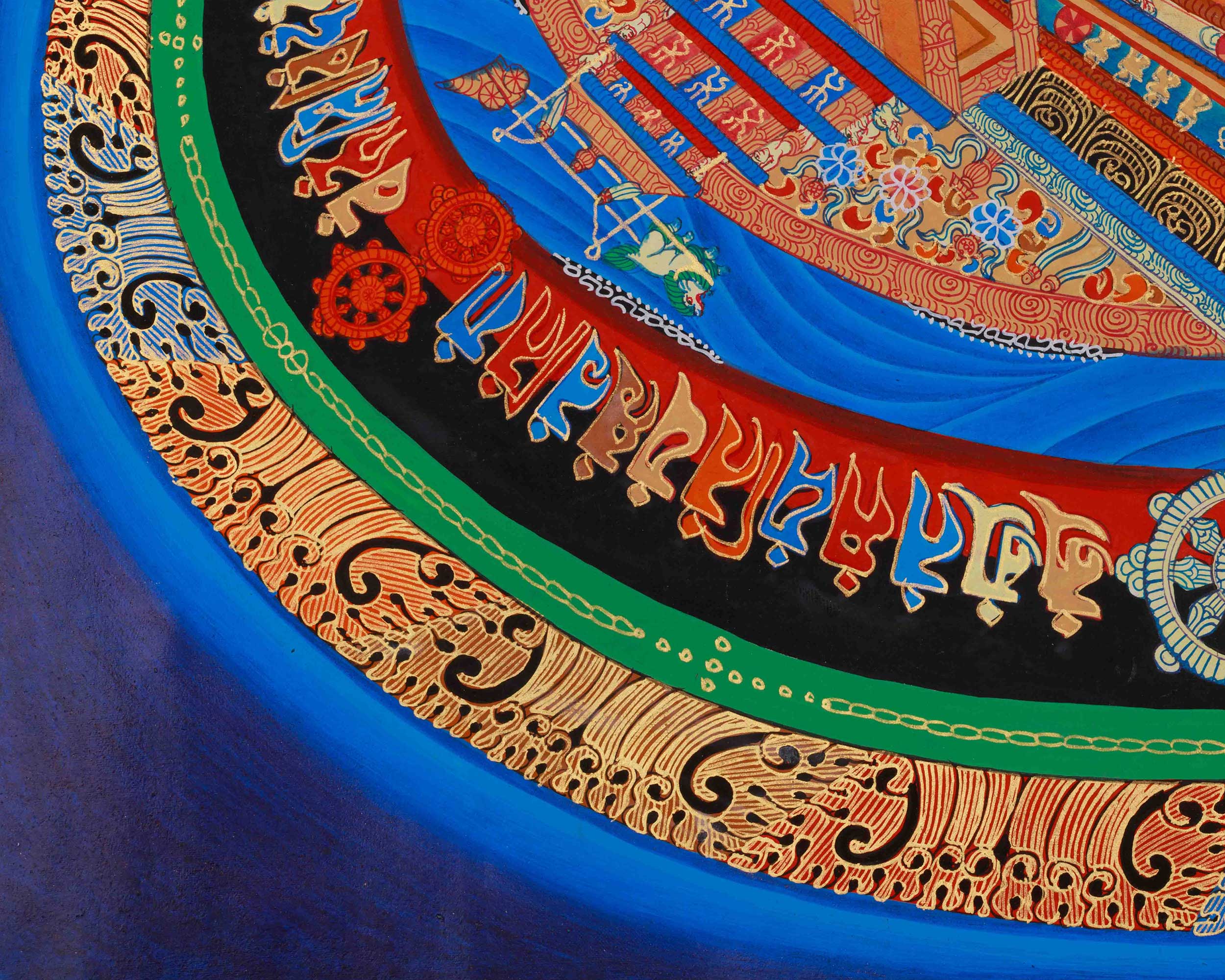 Traditional Three-Dimensional Kalachakra Mandala | The Divine Palace of Enlightenment