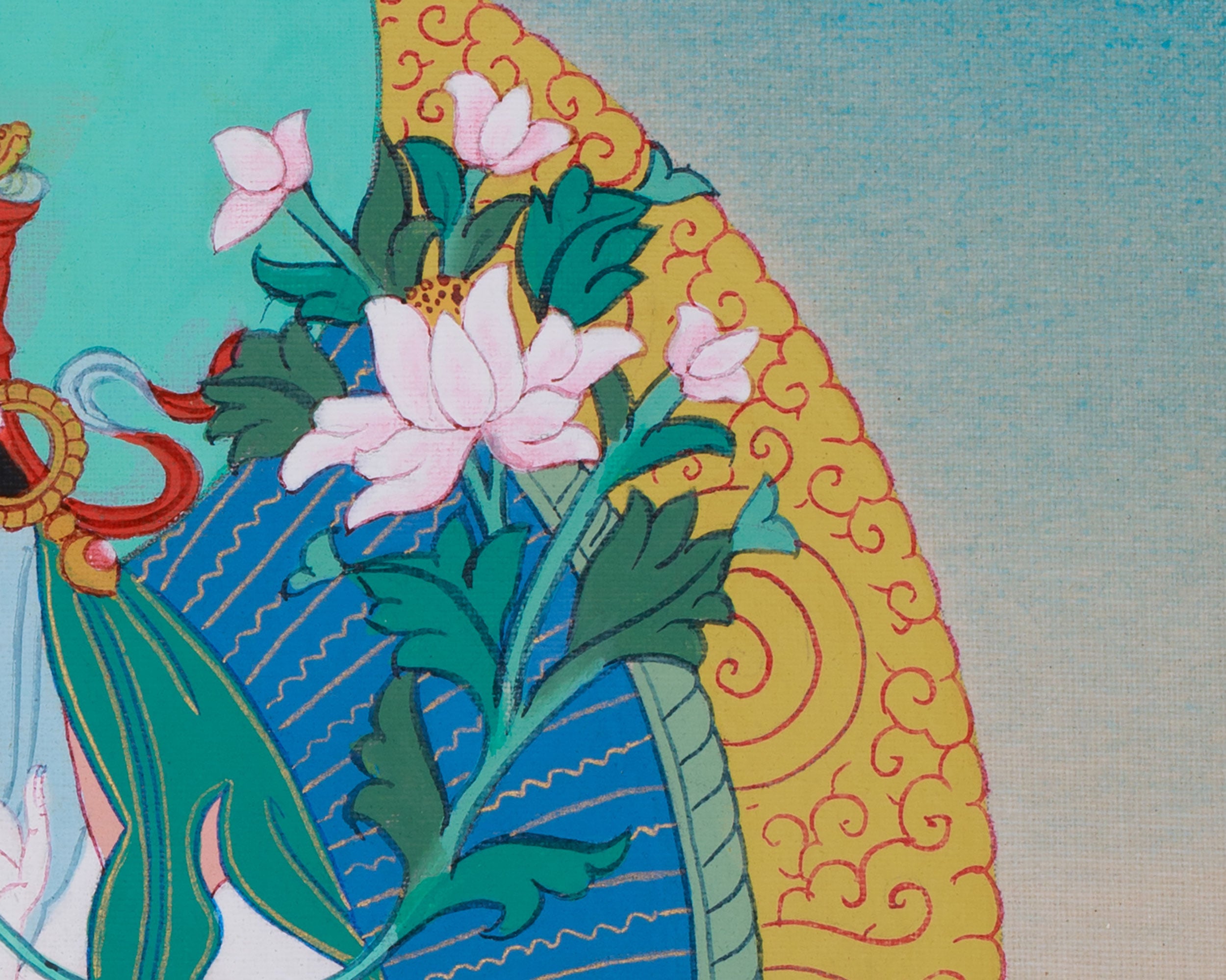 White Tara, Goddess of Longevity Painting | Tibetan Female Bodhisattva