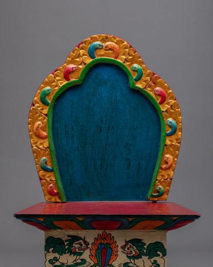 Wooden Altar Throne | Reverent Place for Connection and Devotion