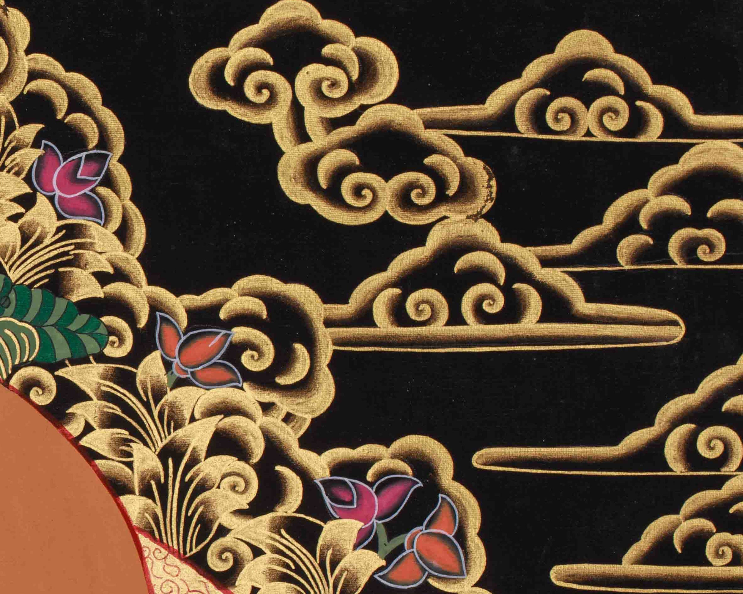 Manjushri Bodhisattva of Wisdom Art | Traditional Artwork