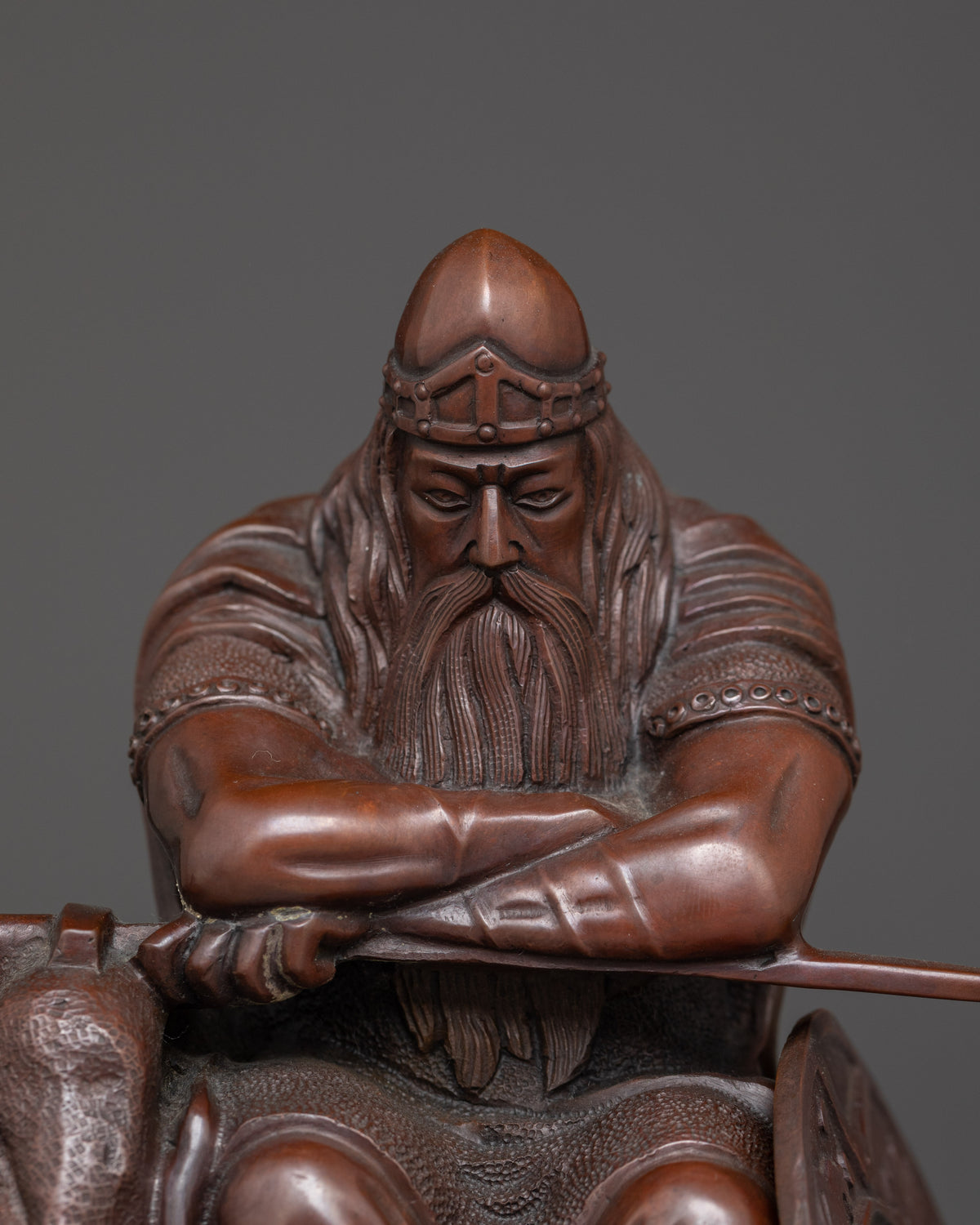 Handcrafted Holger Danske Statue | Danish Legendary Warrior Artwork