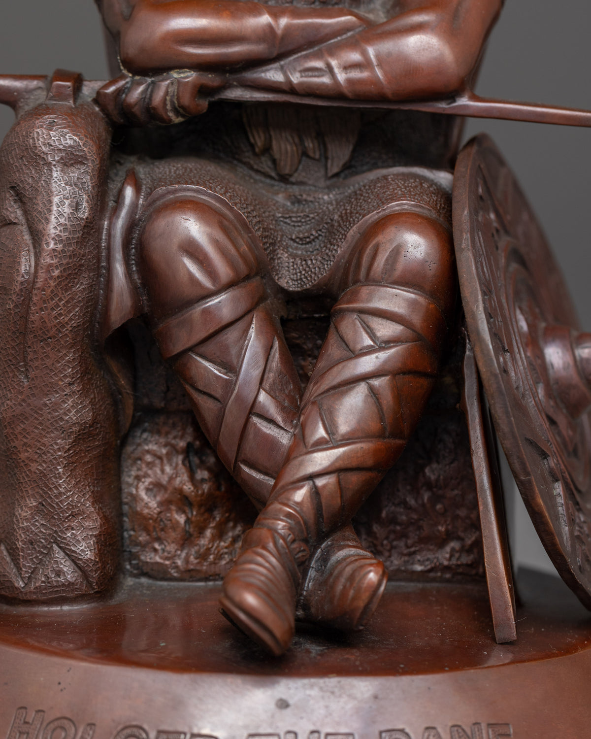 Handcrafted Holger Danske Statue | Danish Legendary Warrior Artwork