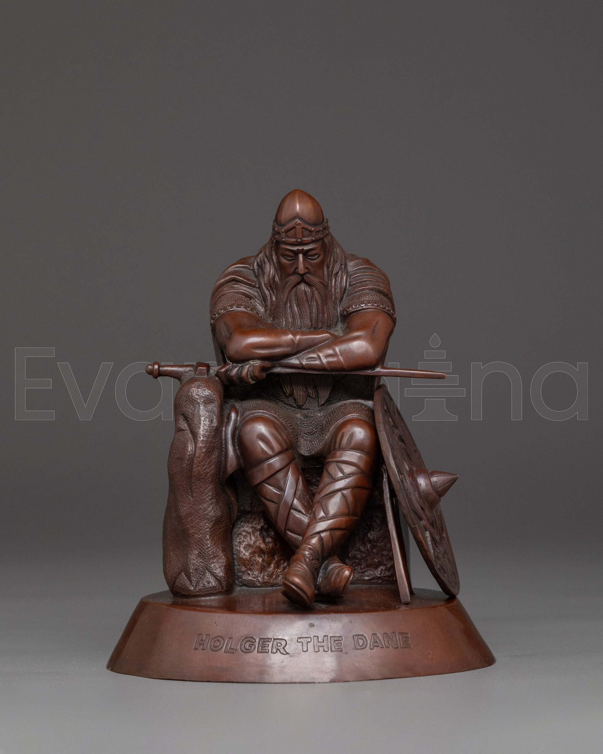 Handcrafted Holger Danske Statue  