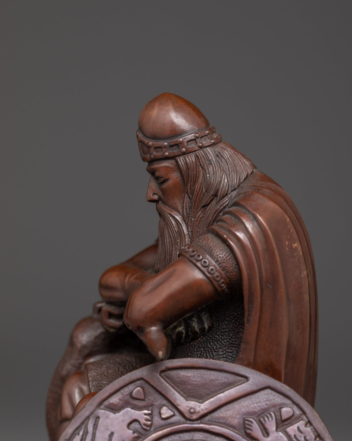 Handcrafted Holger Danske Statue | Danish Legendary Warrior Artwork