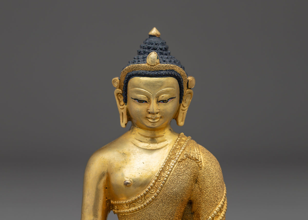 Traditional Gautam Budddha Statue | Sacred Tibetan Buddhist Artwork