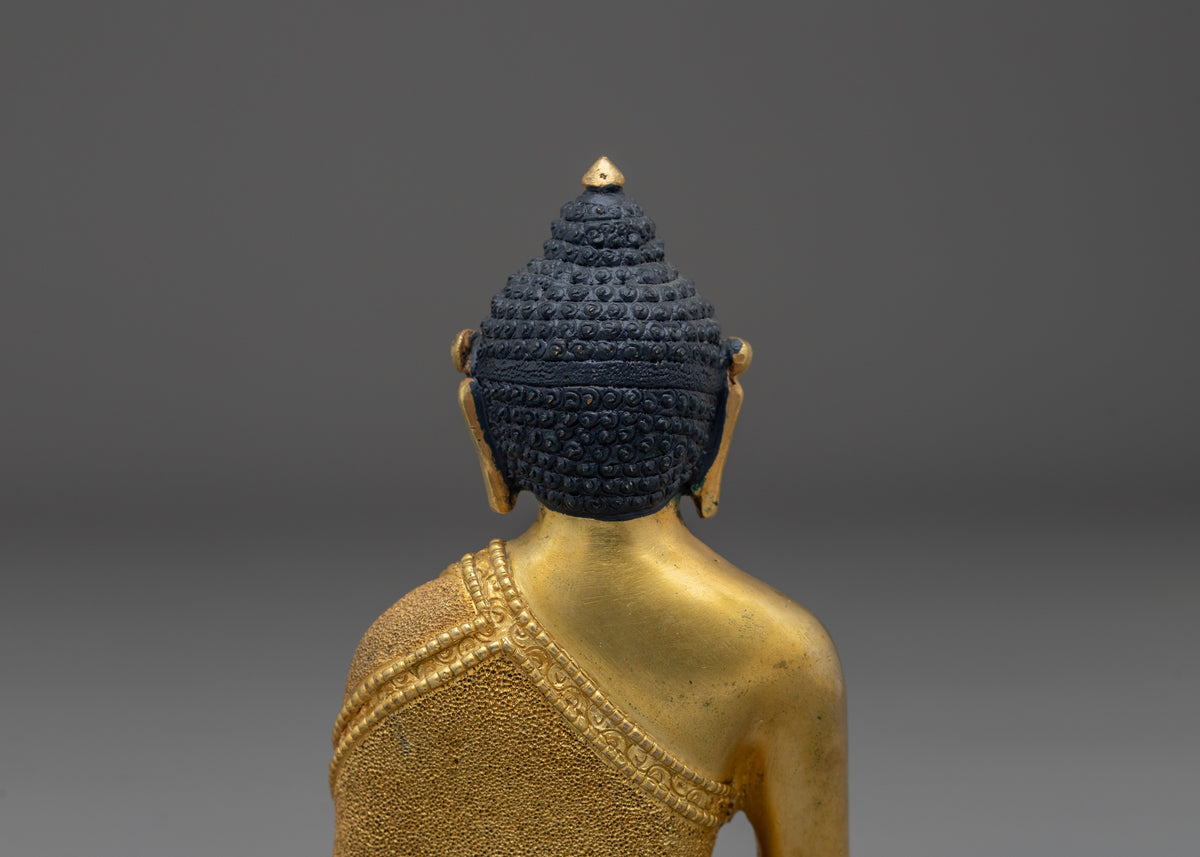 Traditional Gautam Budddha Statue | Sacred Tibetan Buddhist Artwork