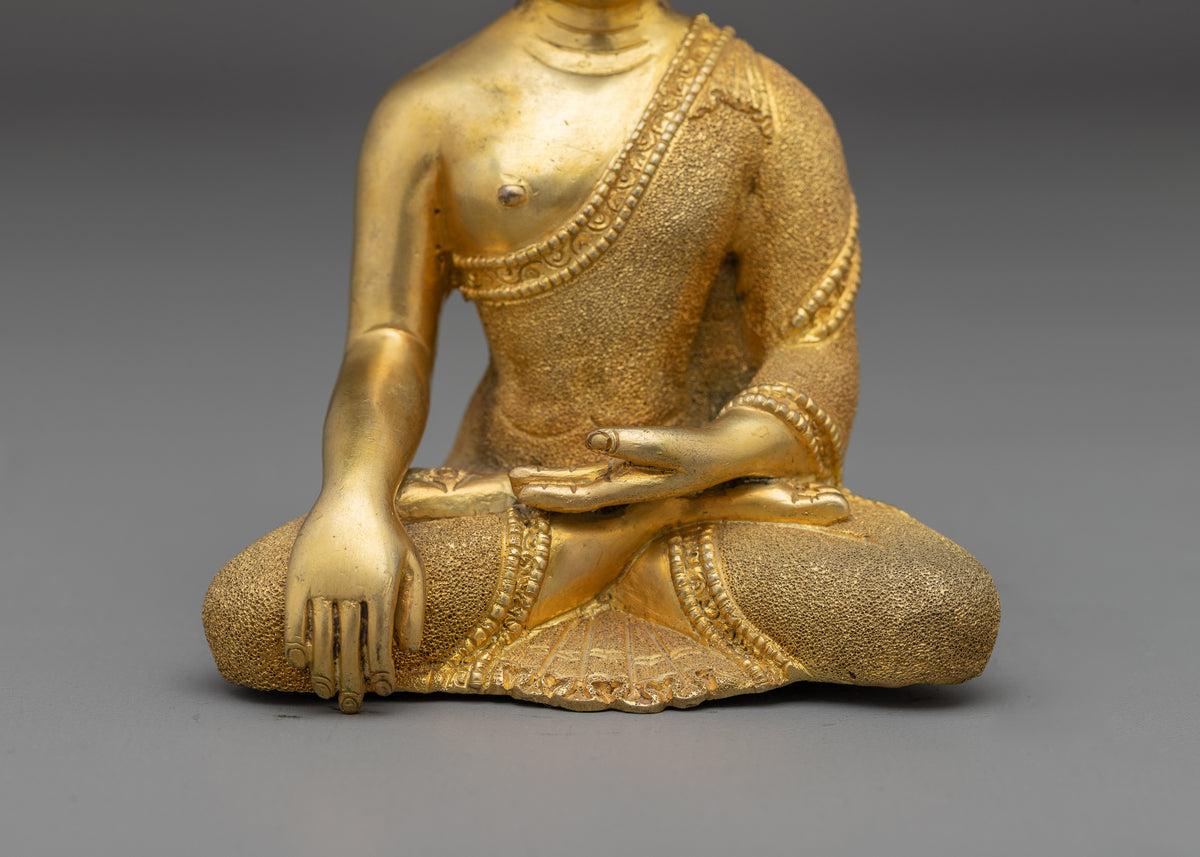 Traditional Gautam Budddha Statue | Sacred Tibetan Buddhist Artwork