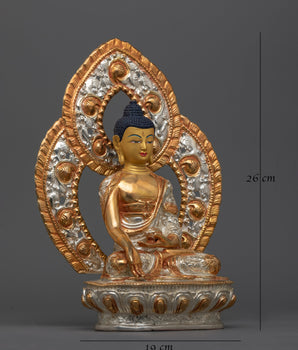 Ratna Sambhava Silver Plated Statue | Handcrafted Emblem of Generosity