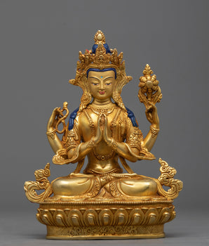 gold-gilded-chenrezig