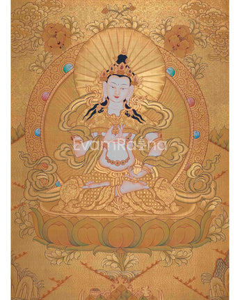 24K Gold Vajrasattva Thangka 
