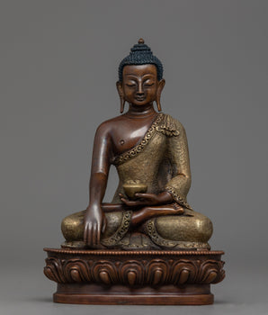 Oxidized Gautam Buddha Statue