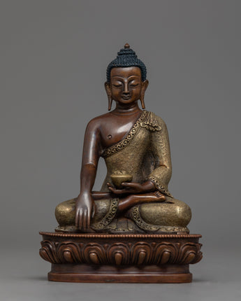 Oxidized Gautam Buddha Statue