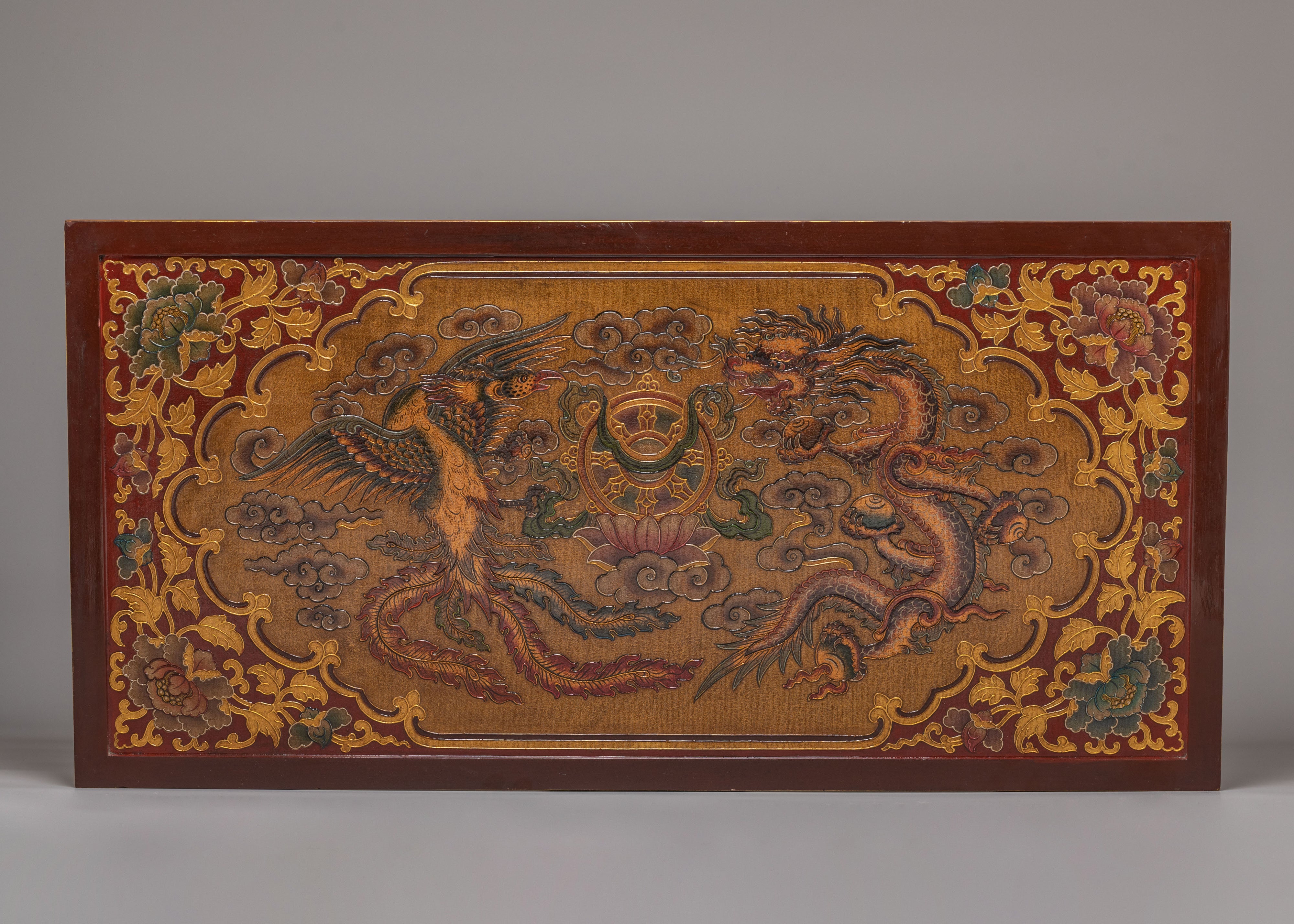 Sacred Tibetan Folding Table | Handcrafted Wooden Table for Meditation & Rituals