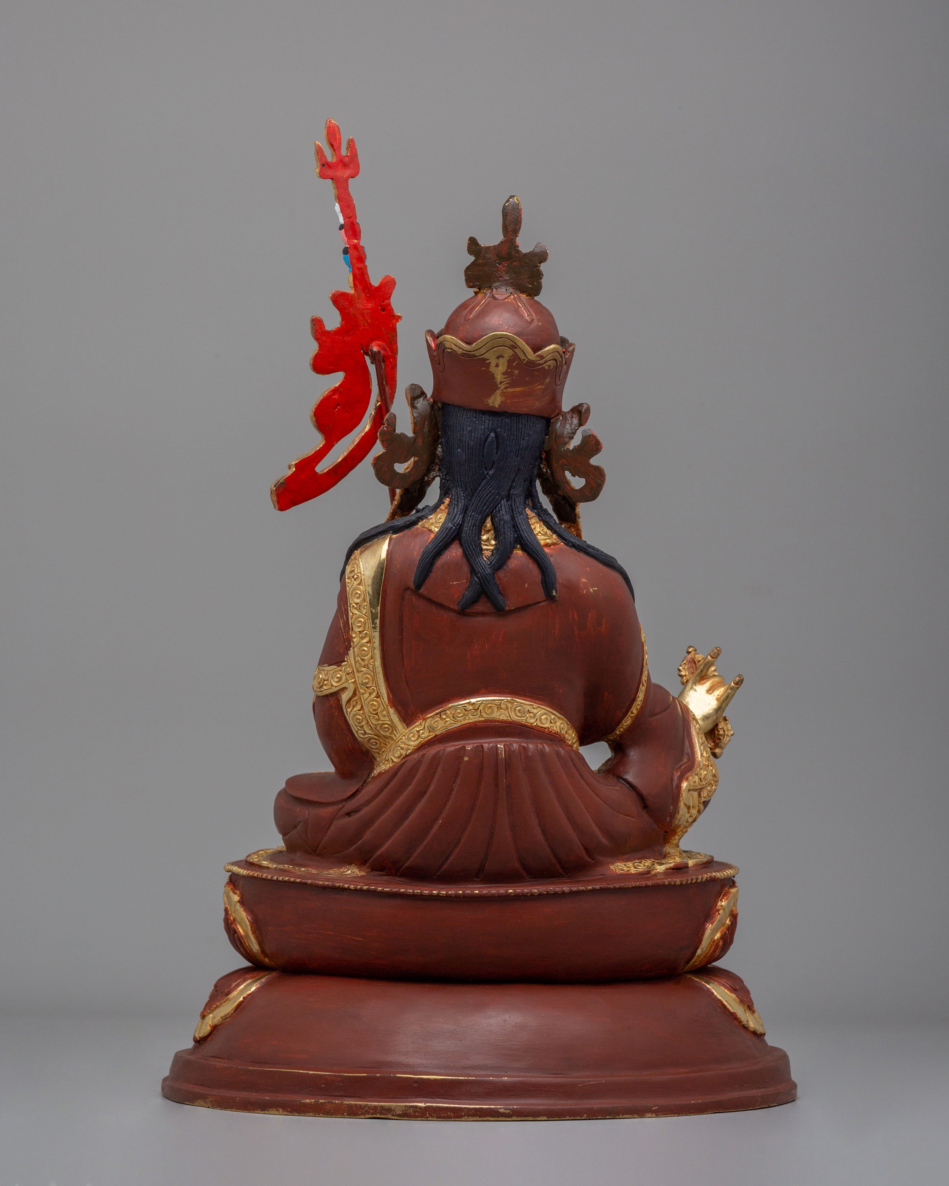 Religious Guru Rinpoche Handcrafted Statue | Tibetan Padmasambhava Figure