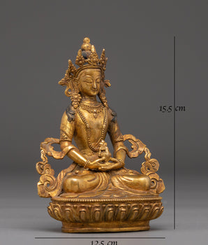 Amitayus Statue with Antique Finish 